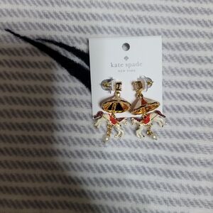 Kate Spade New York Crystal & Enamel Carousel Statement Drop Earrings